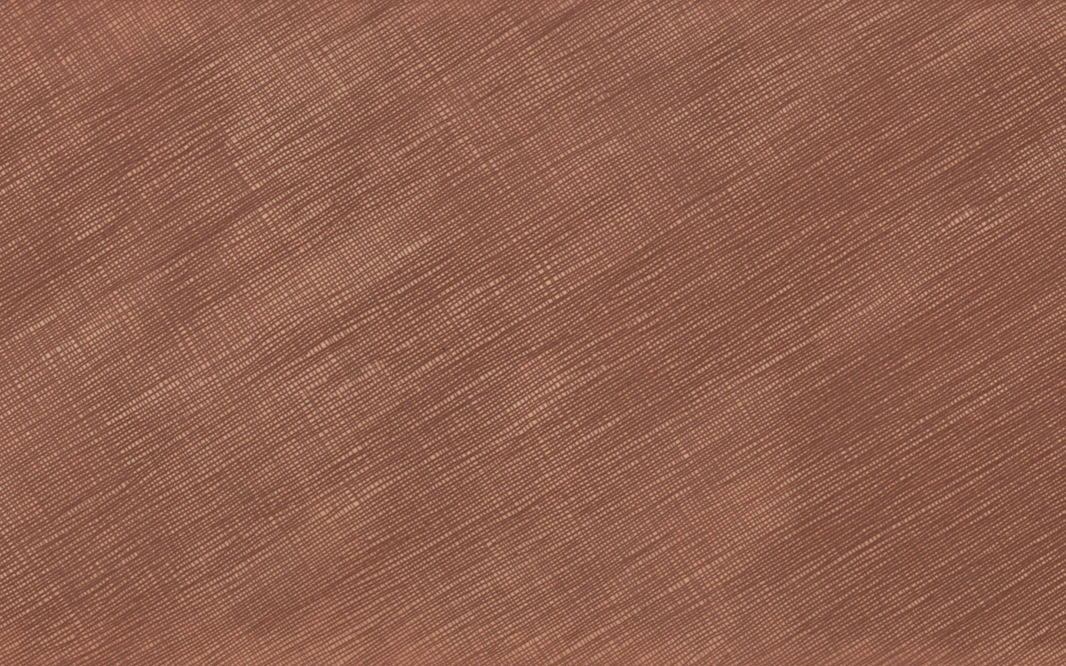 Brushed copper sheet metal surface