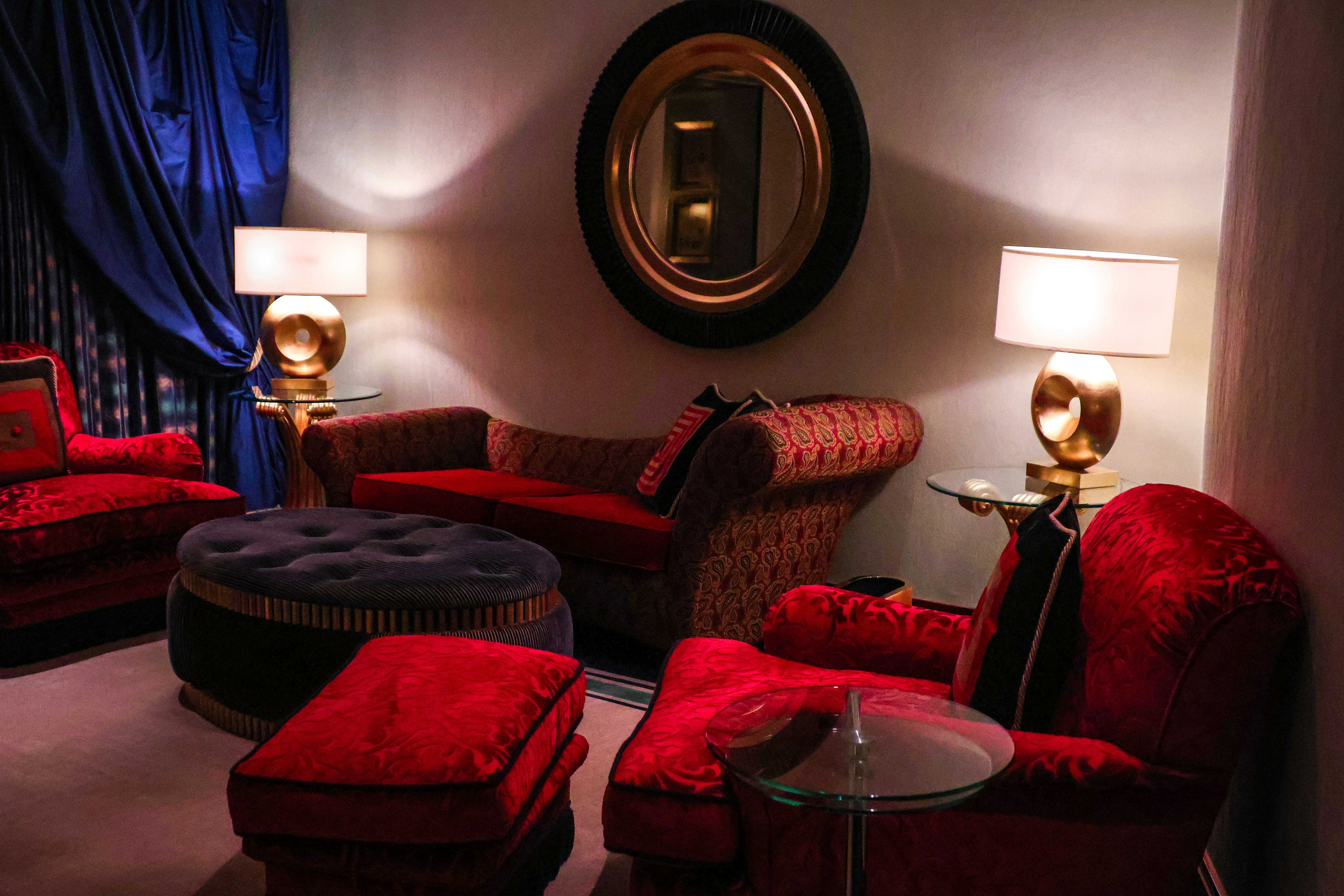 Lounge area in bedroom