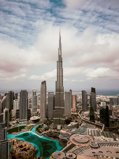 Burj Khalifa skyline - Cryptocurrency & Real Estate