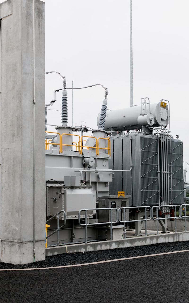 Electrical transformer substation with high-voltage equipment