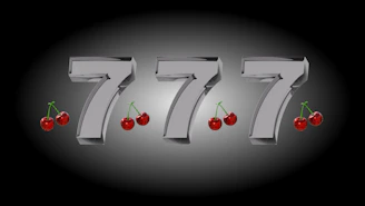 Lucky 777 symbols with cherries.