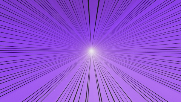 Lines converge to a bright, central light source.