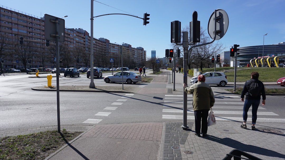 City intersection with clear pedestrian crossing signals - Harrisburg pedestrian accident attorney City intersection with clear pedestrian crossing signals - Harrisburg pedestrian accident attorney
