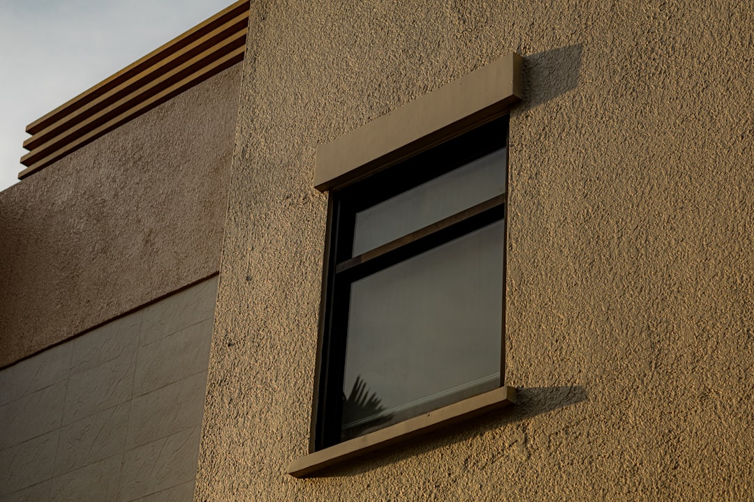 Energy-efficient window film on house