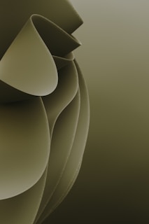 Abstract design with flowing, curled shapes.