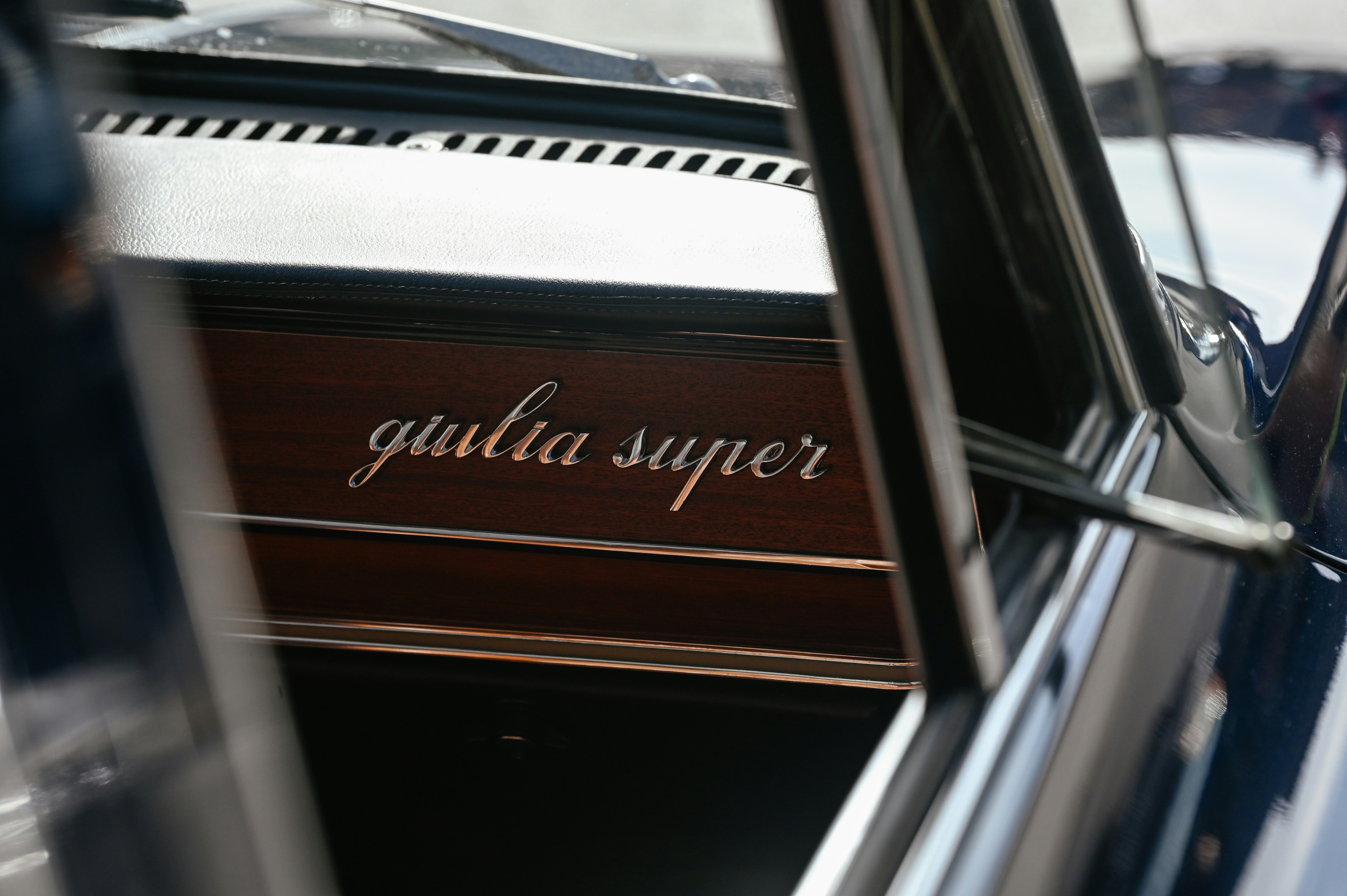 An alfa romeo giulia super interior.