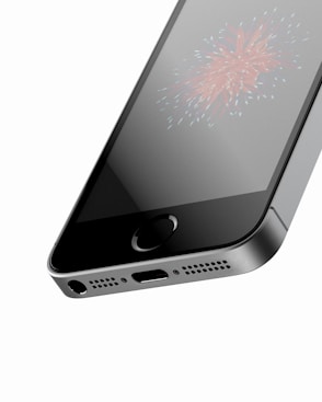 A smartphone's bottom corner.