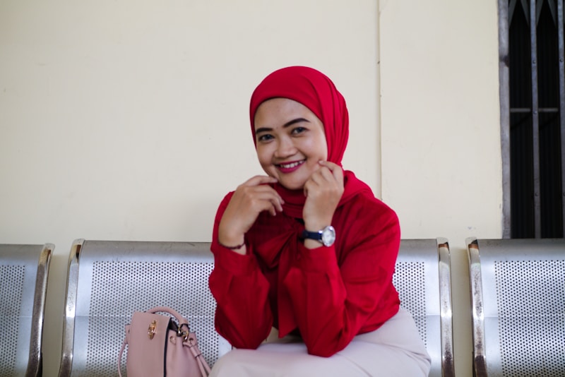 Charming woman in hijab