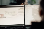 Someone is working on a computer.