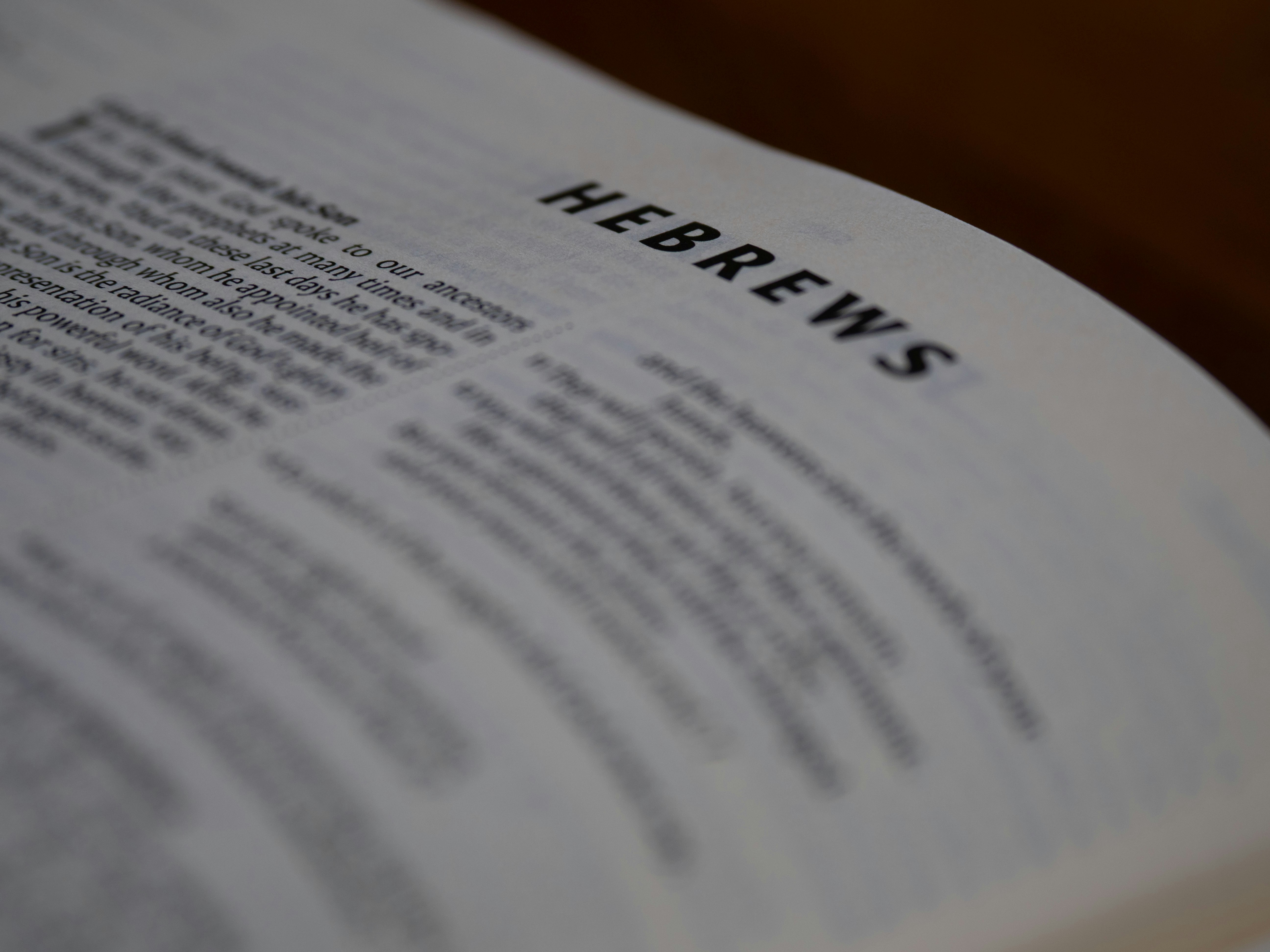 close up, bokeh, bible, new testament, christian, history, text, reading, bible study, devotions, christianity, scripture, epistle, letter, hebrews, typology, melchizedek, jesus, messiah,