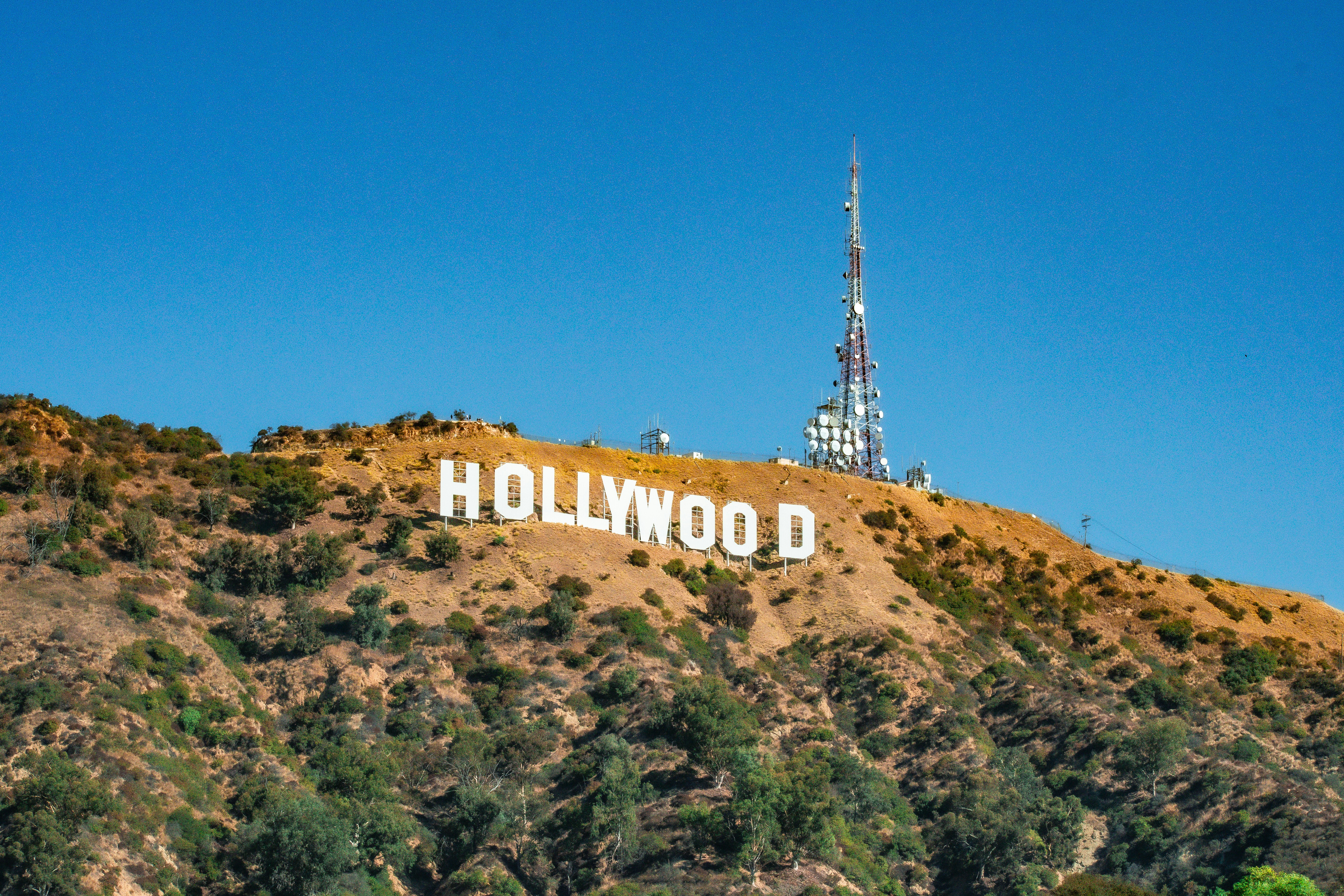 Panoramic view of a wildfire in a Californian landscape