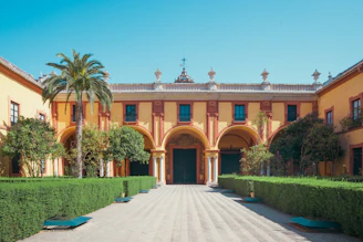 Exterior of Real Alcazar in Seville 