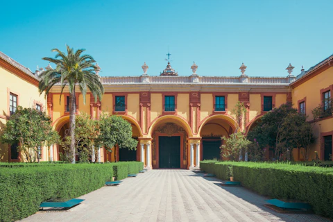 Exterior of Real Alcazar in Seville 