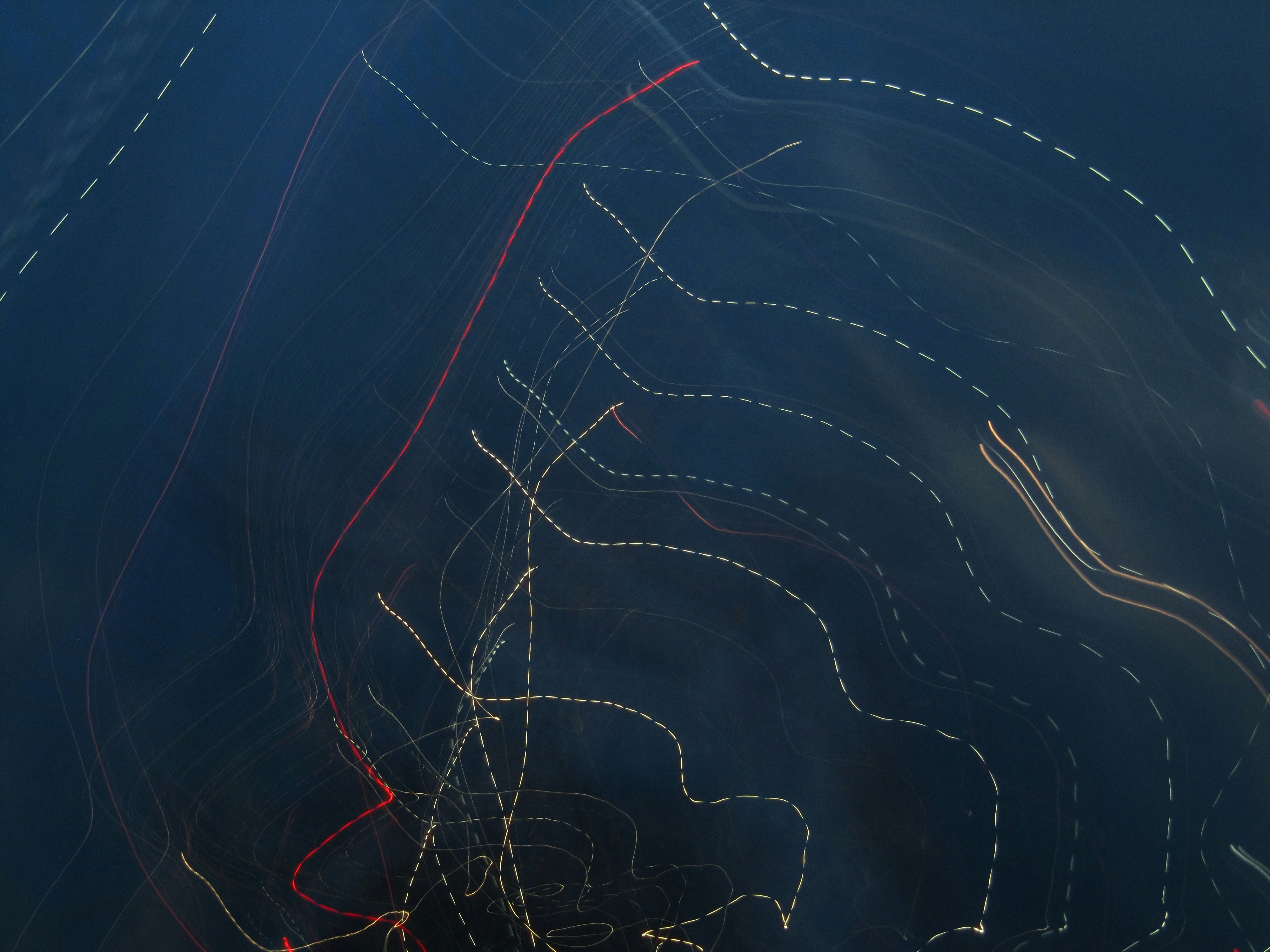 Abstract light trails