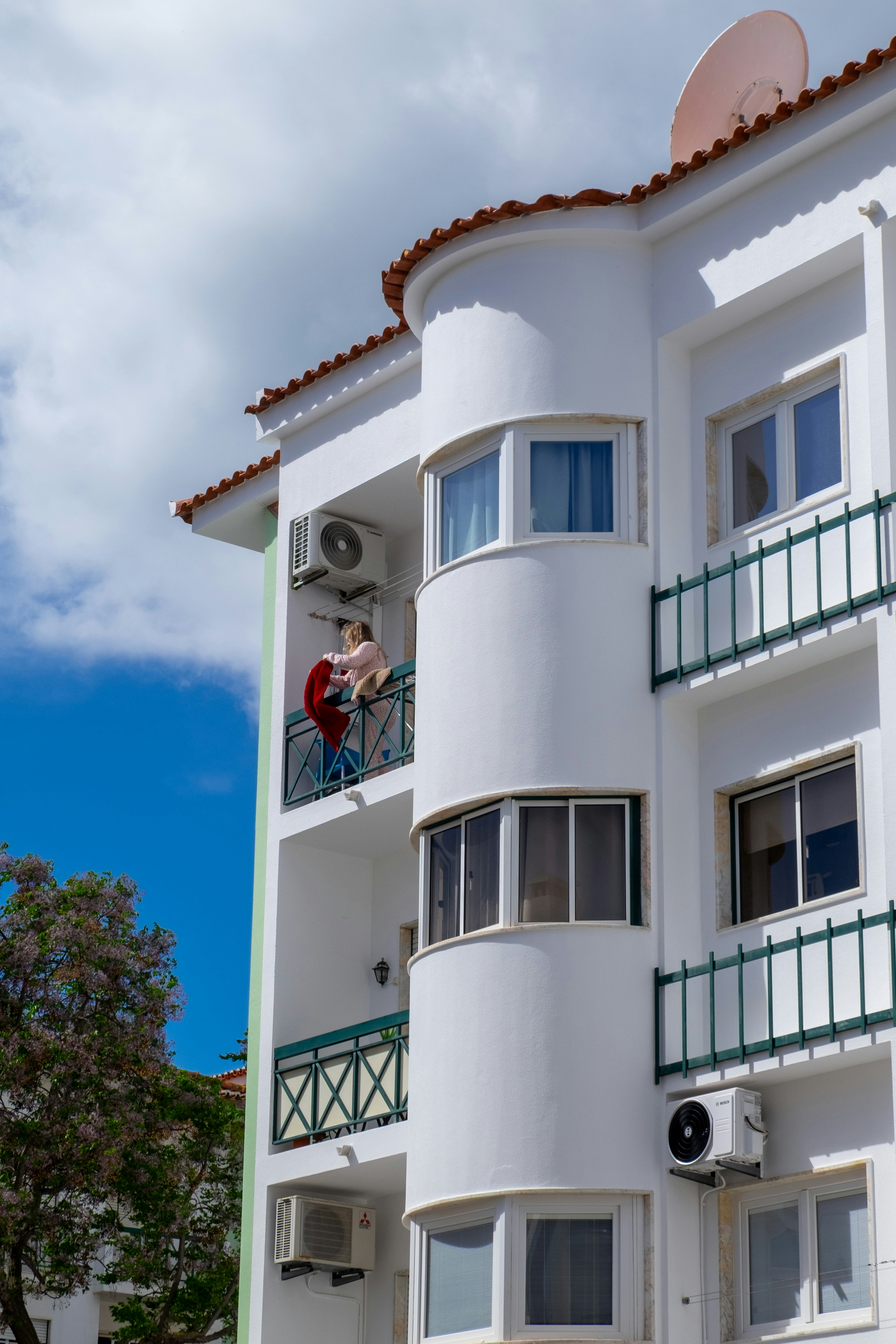 Property manager reviewing multifamily fire risk assessments during apartment building inspection