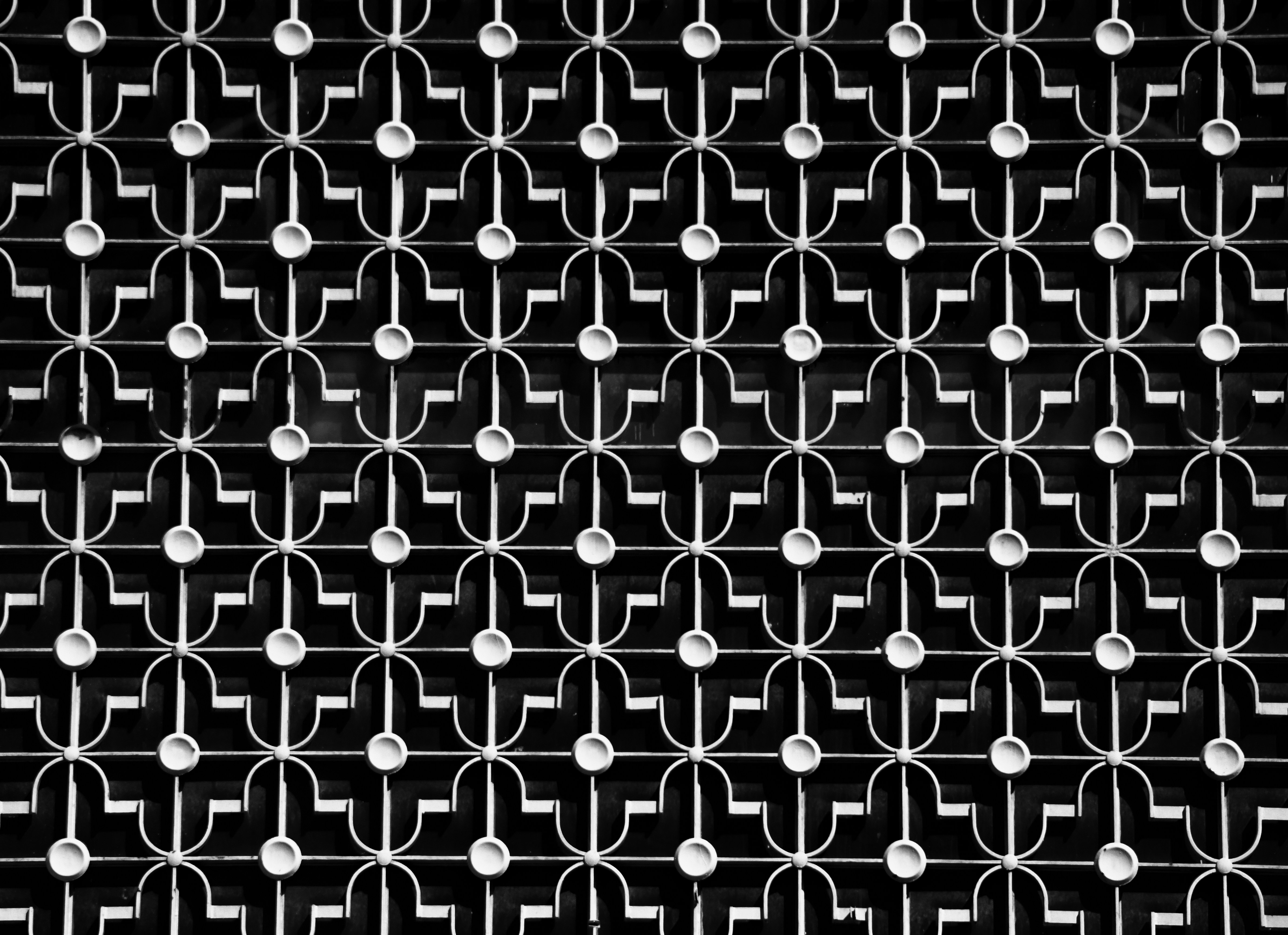 A black and white decorative pattern.
