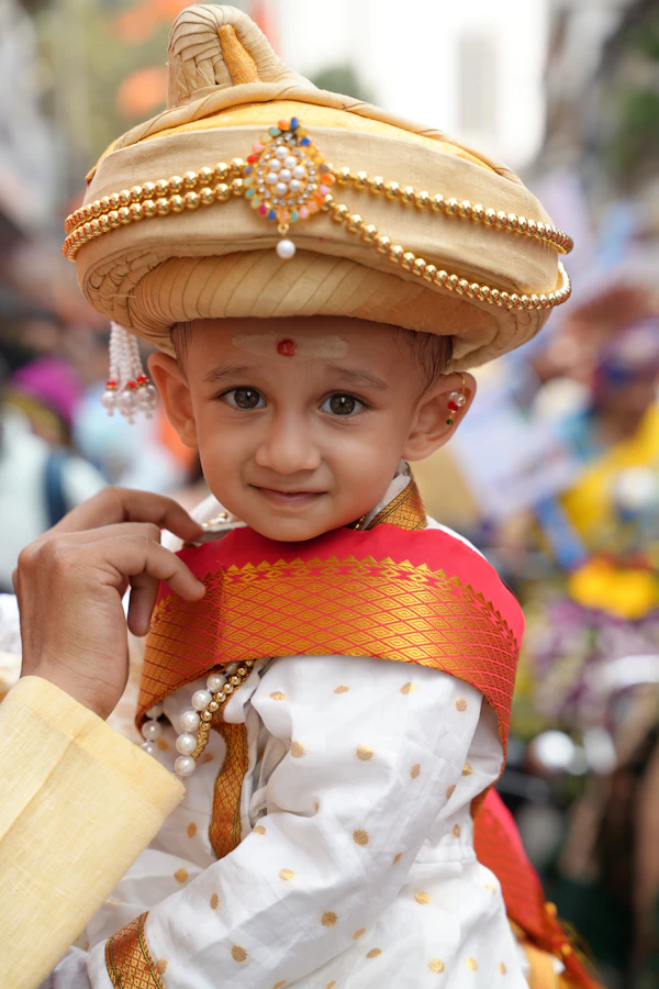 Baby and Kids Photography Services - Indian Children in Traditional Attire at Vansika Digital Photo Studio Hyderabad