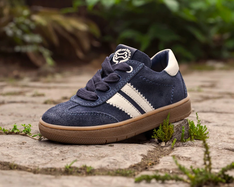 sepatu anak dulux slop biru putih