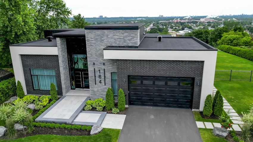 Modern residential property exterior