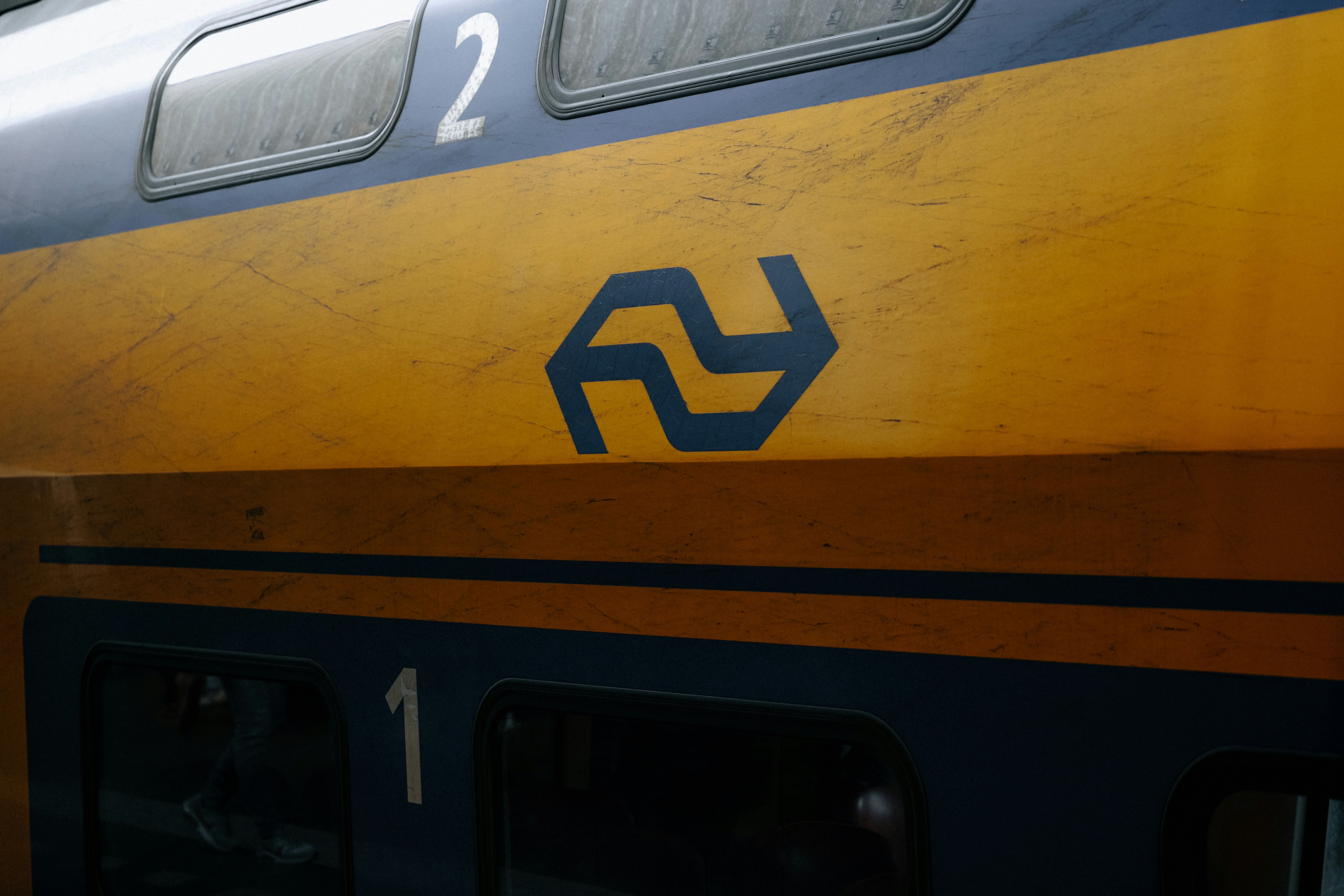 A Dutch train with the NS logo