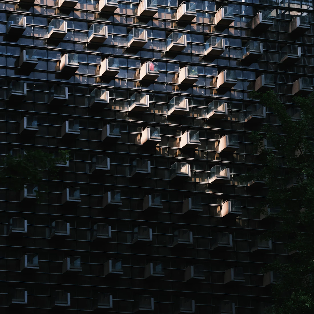 HVAC units on a building