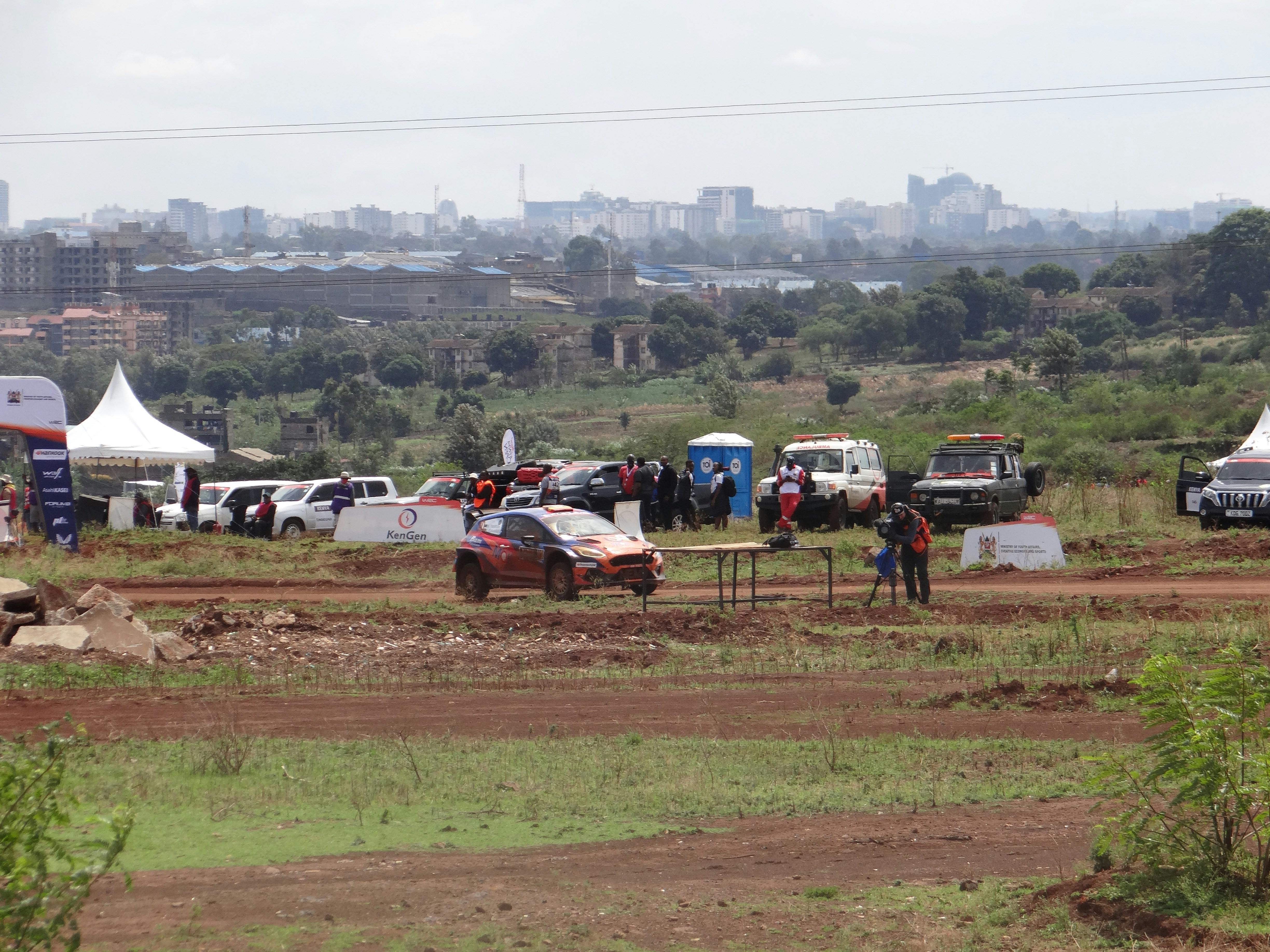 The rally stops at Galana Energies Malewa, Fans enjoy a front-row seat to safari rally action