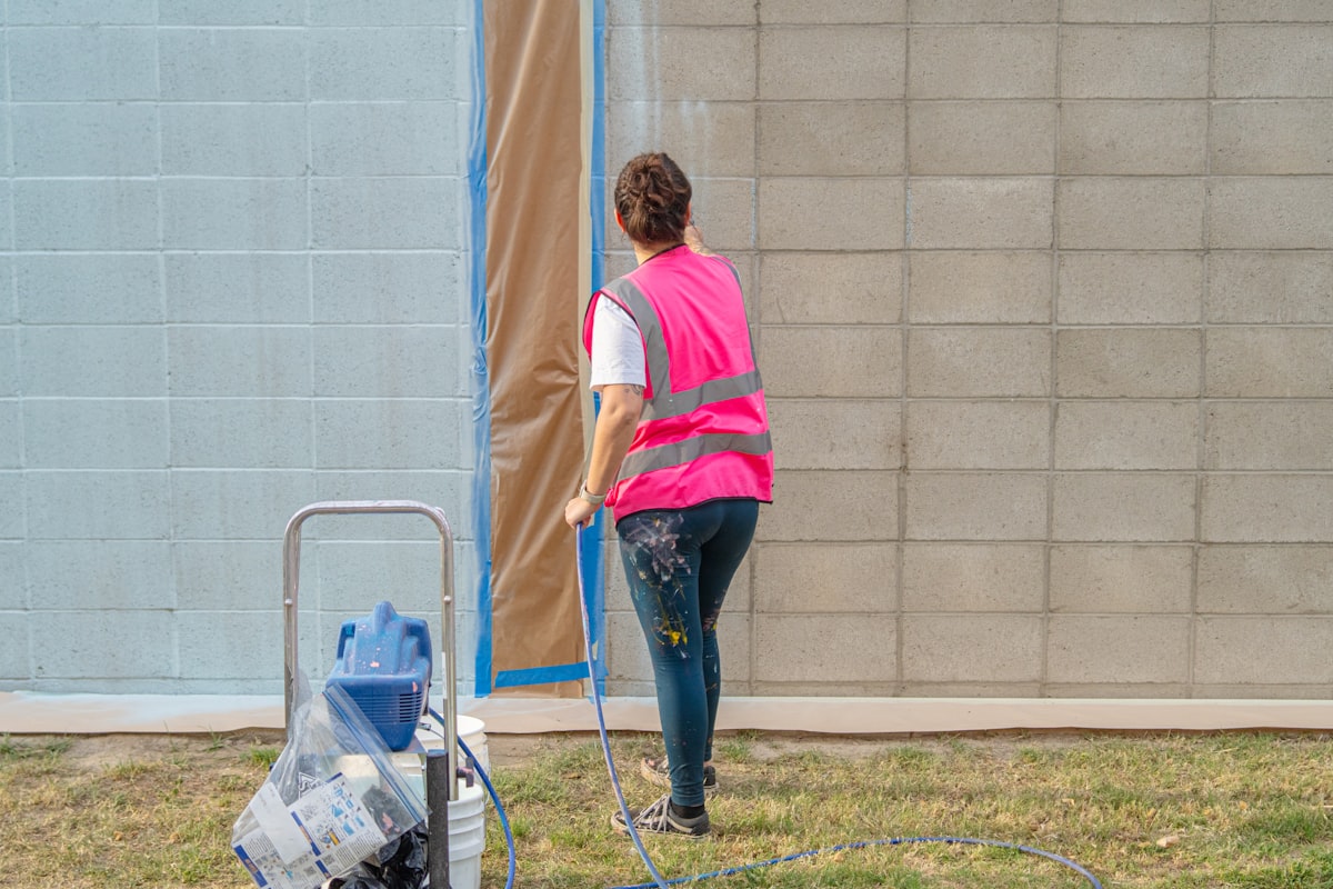 Exterior painting preparation