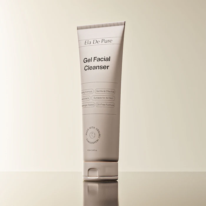 A bottle of gentle gel cleanser