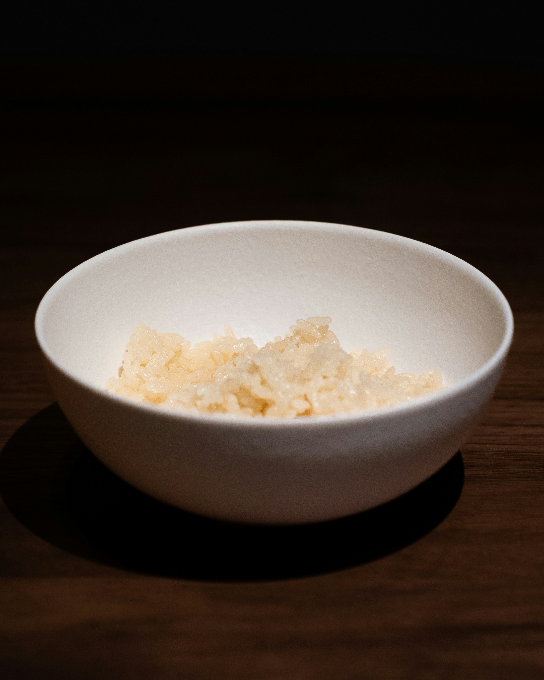 A bowl of food is presented.