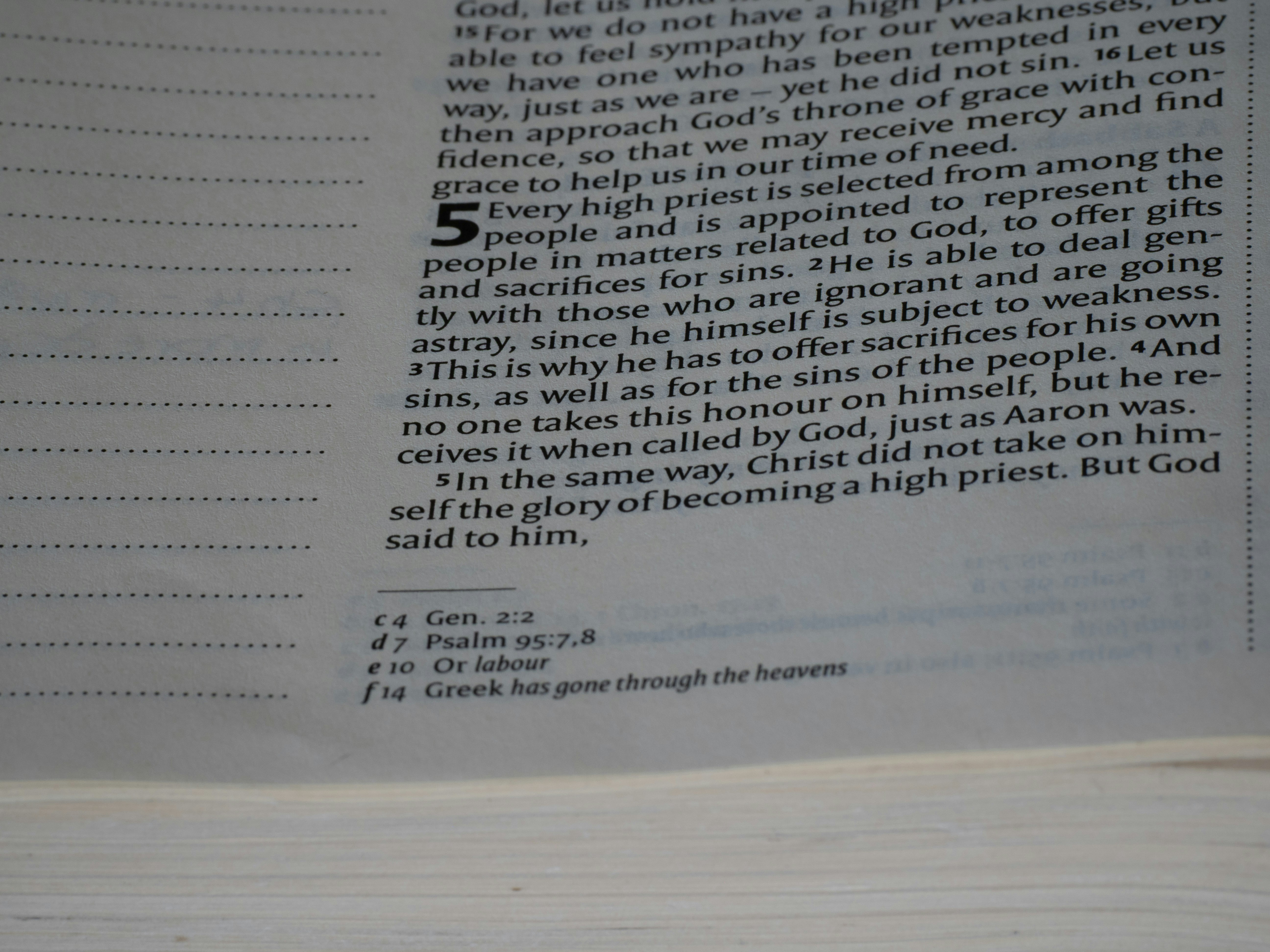 close up, bokeh, bible, new testament, christian, history, text, reading, bible study, devotions, christianity, scripture, epistle, letter, hebrews, typology, melchizedek, jesus, messiah,