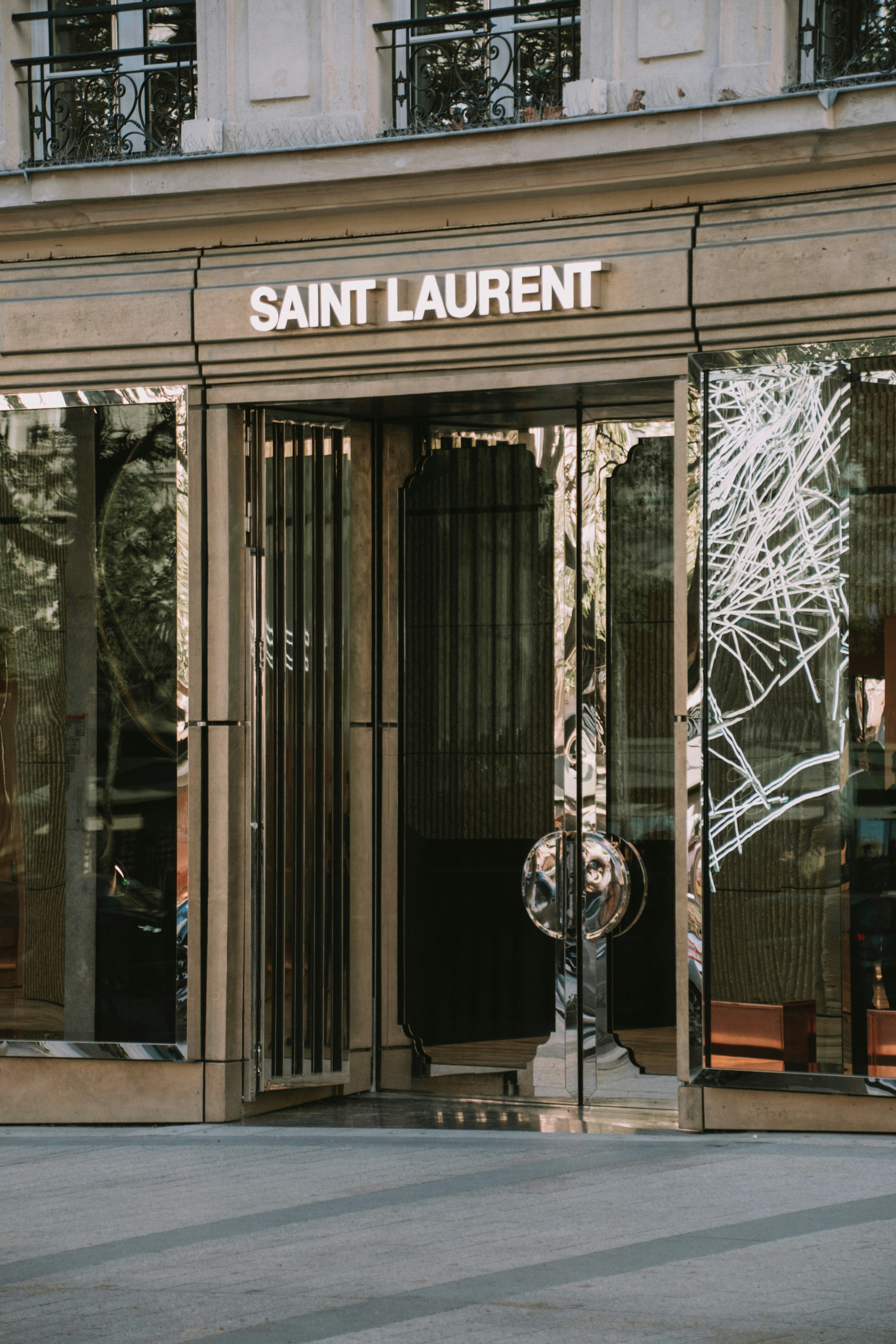 Saint laurent storefront in paris.