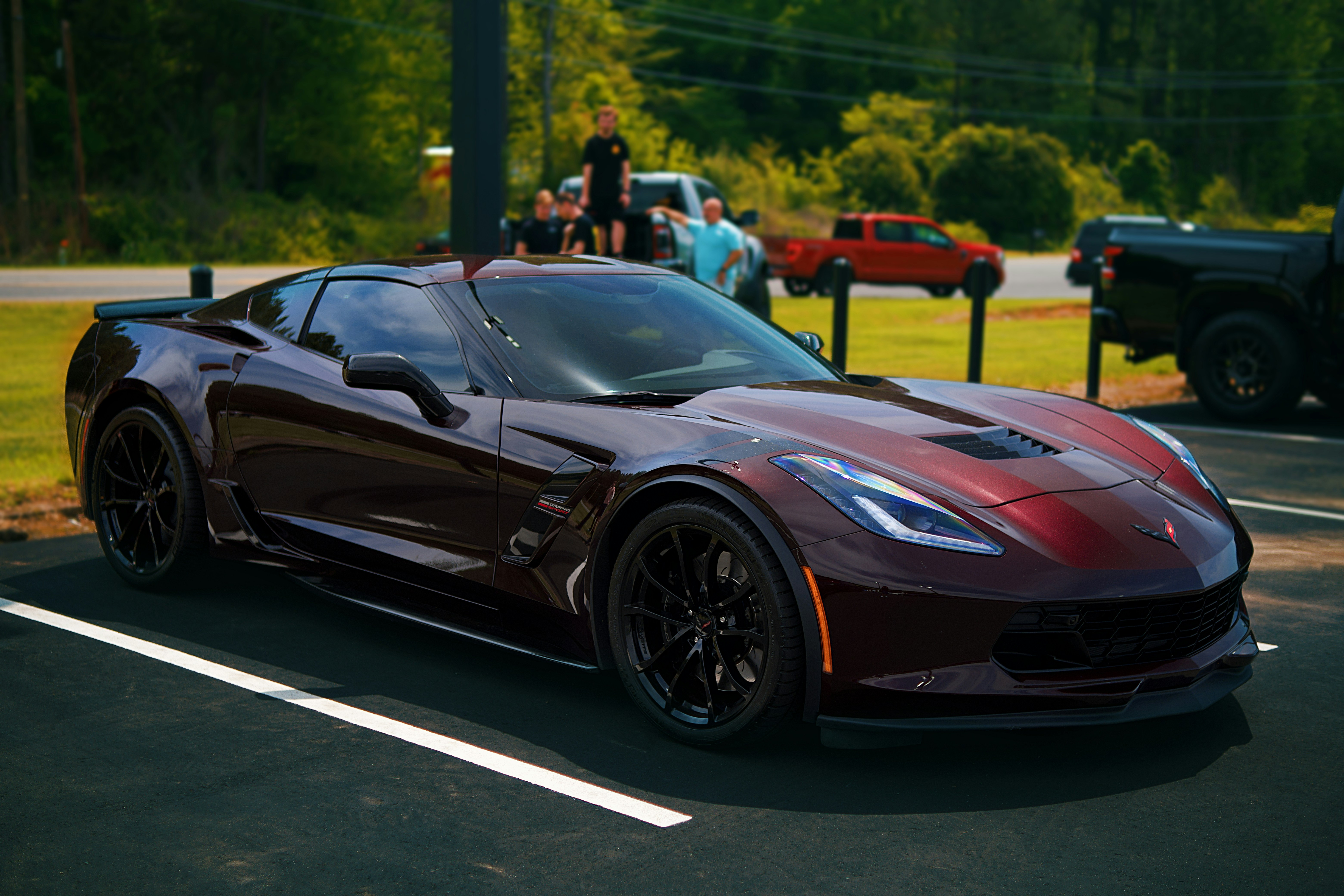 Red Corvette after full detail