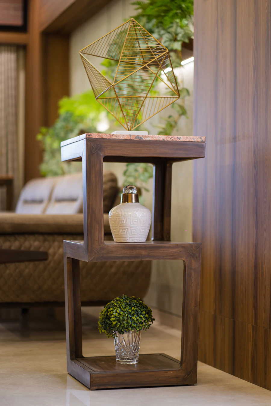 WALNUT SIDE TABLE