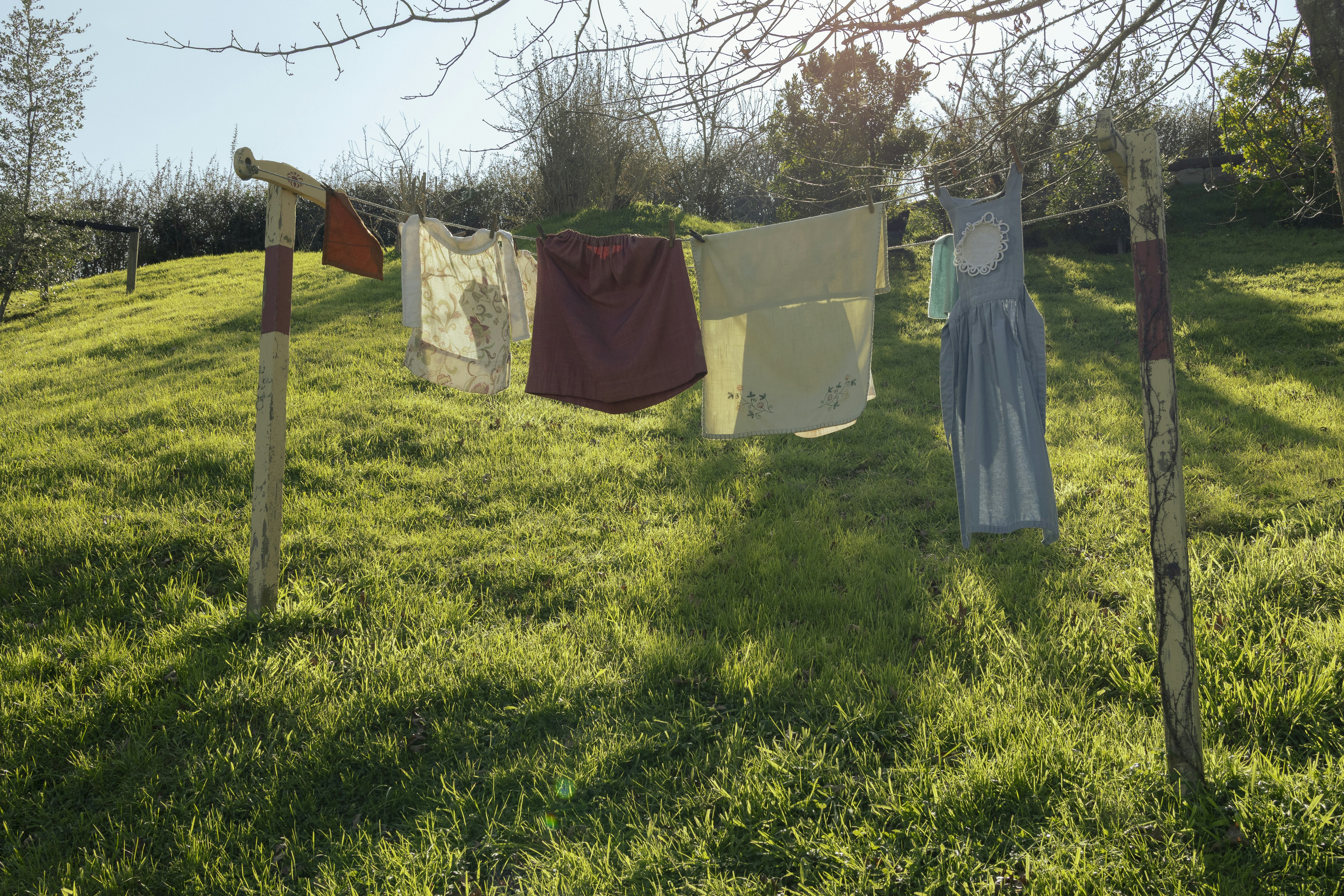 Clean laundry fabric