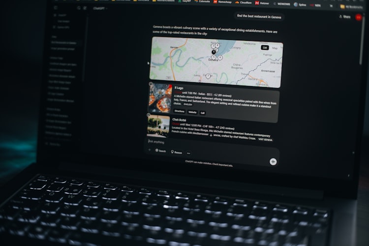 AI search engine optimization concept