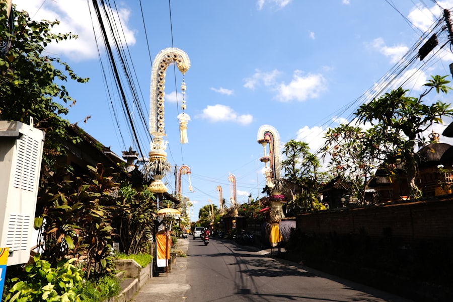 峇里島廟宇儀式上的供品