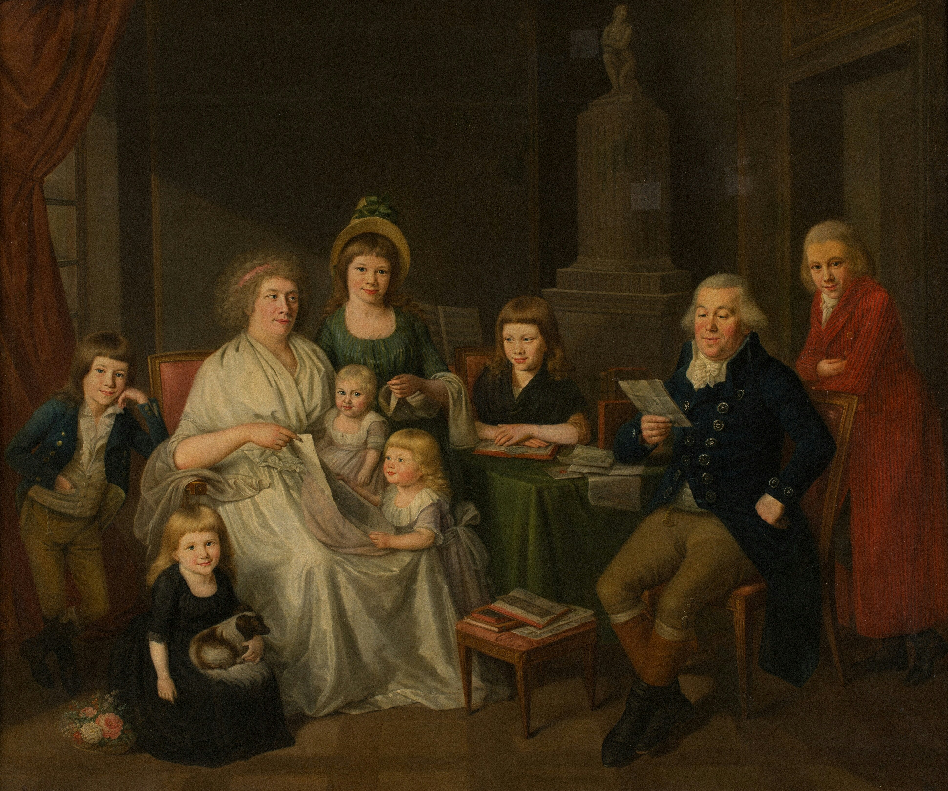 Title: Henry, Susanne: Eine Berliner Familie Creator: Suzette Henry Date: 1795 Providing institution: City Museum Berlin Aggregator: German Digital Library Providing Country: Germany Puiblic Domain Henry, Susanne: Eine Berliner Familie - City Museum Berlin, Germany - Public Domain.