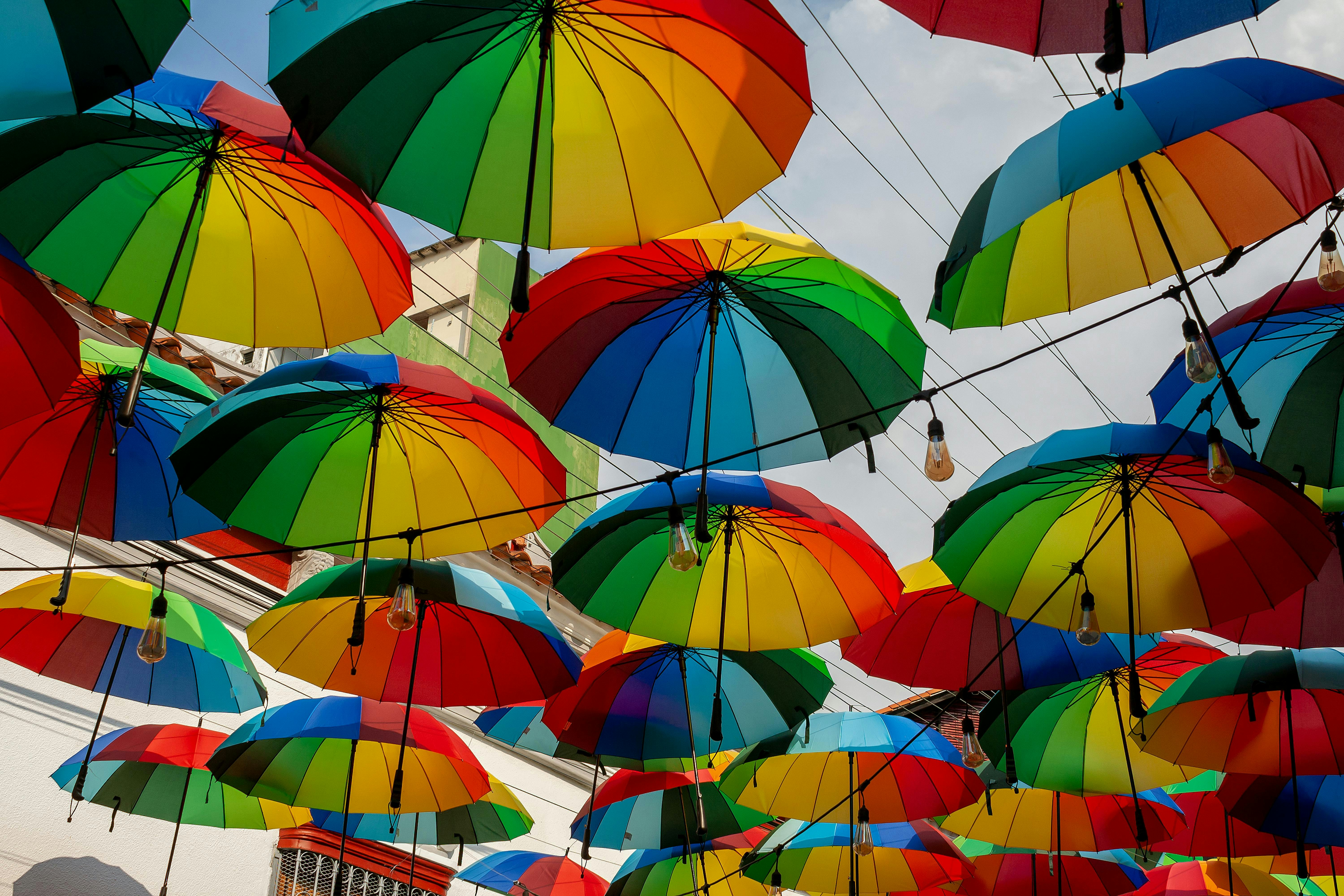 Colorful outdoor patio design
