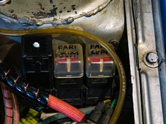 Car fuses are labeled and ready for action.