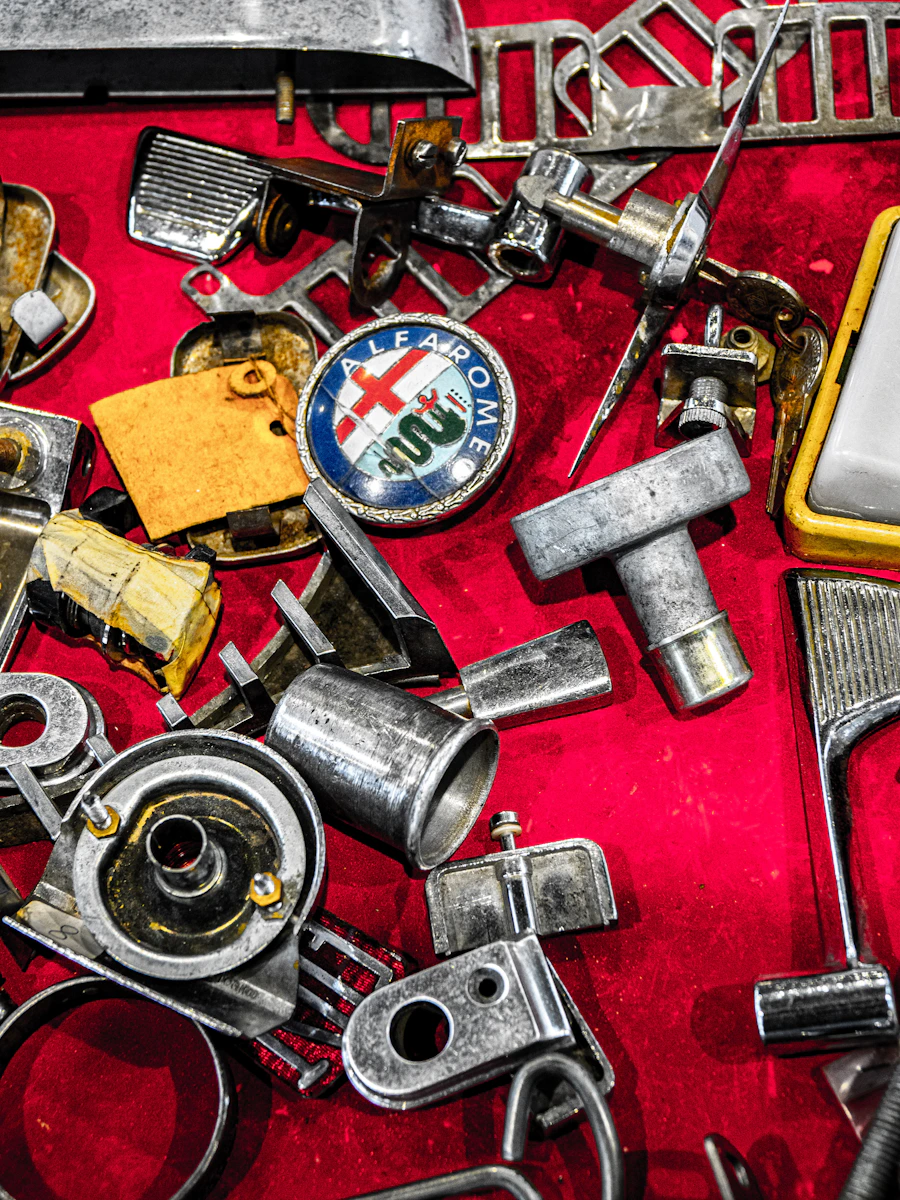 Vintage auto parts collection