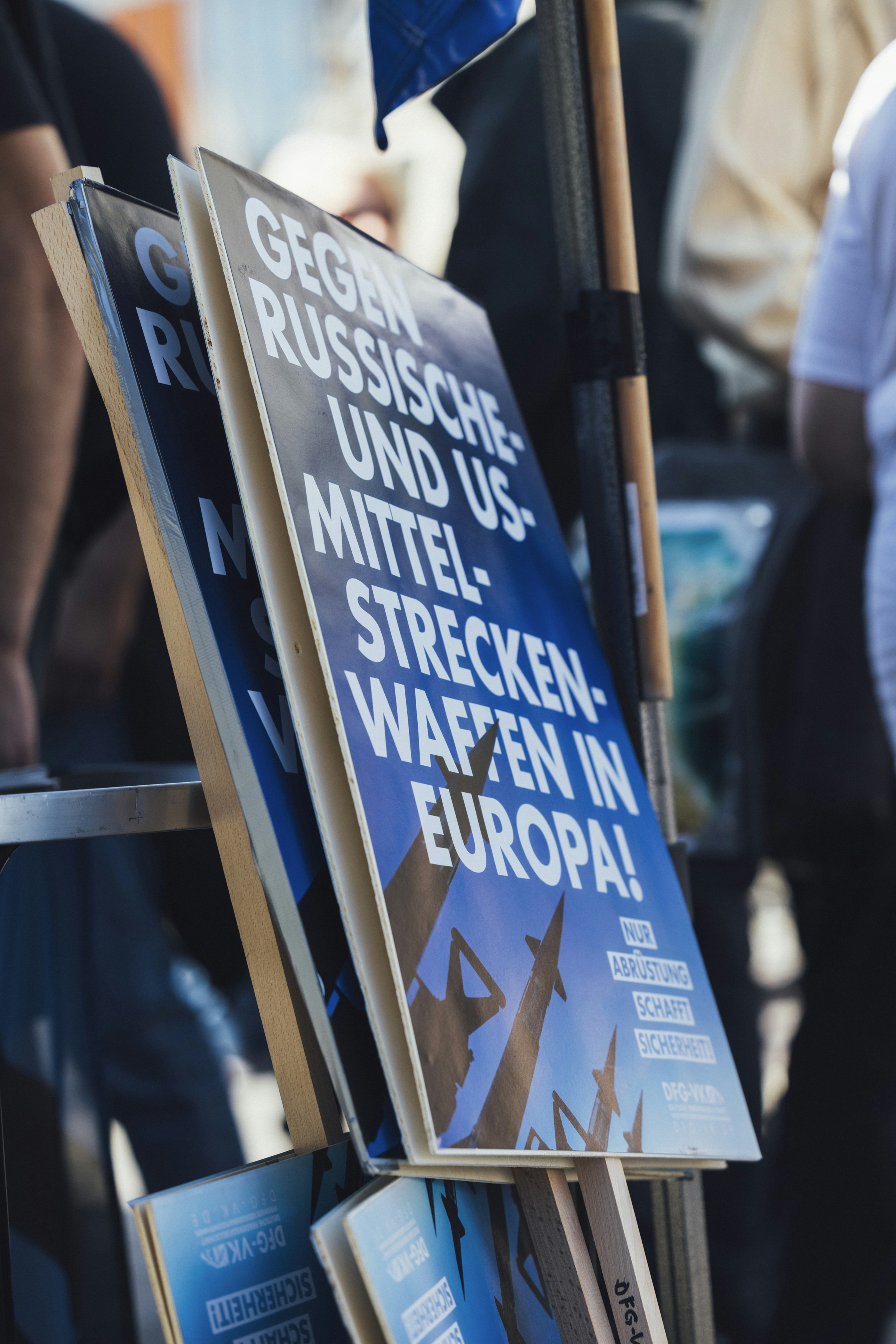 Protest against russian and us missiles in europe.