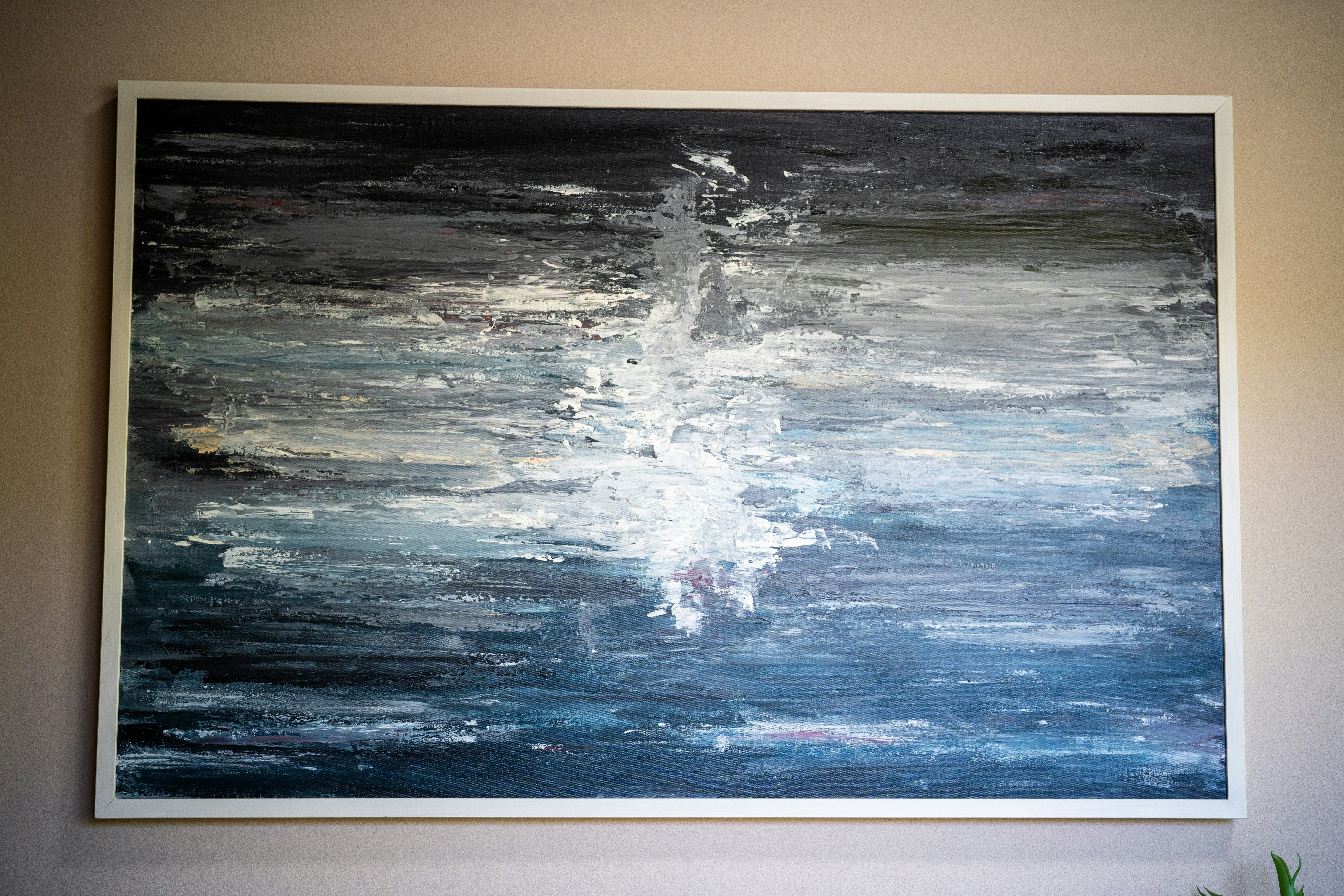 luxury silver abstract painting, wallpaper, Abstract Luxury Silver Canvas Art: Elevating Modern Interiors 5