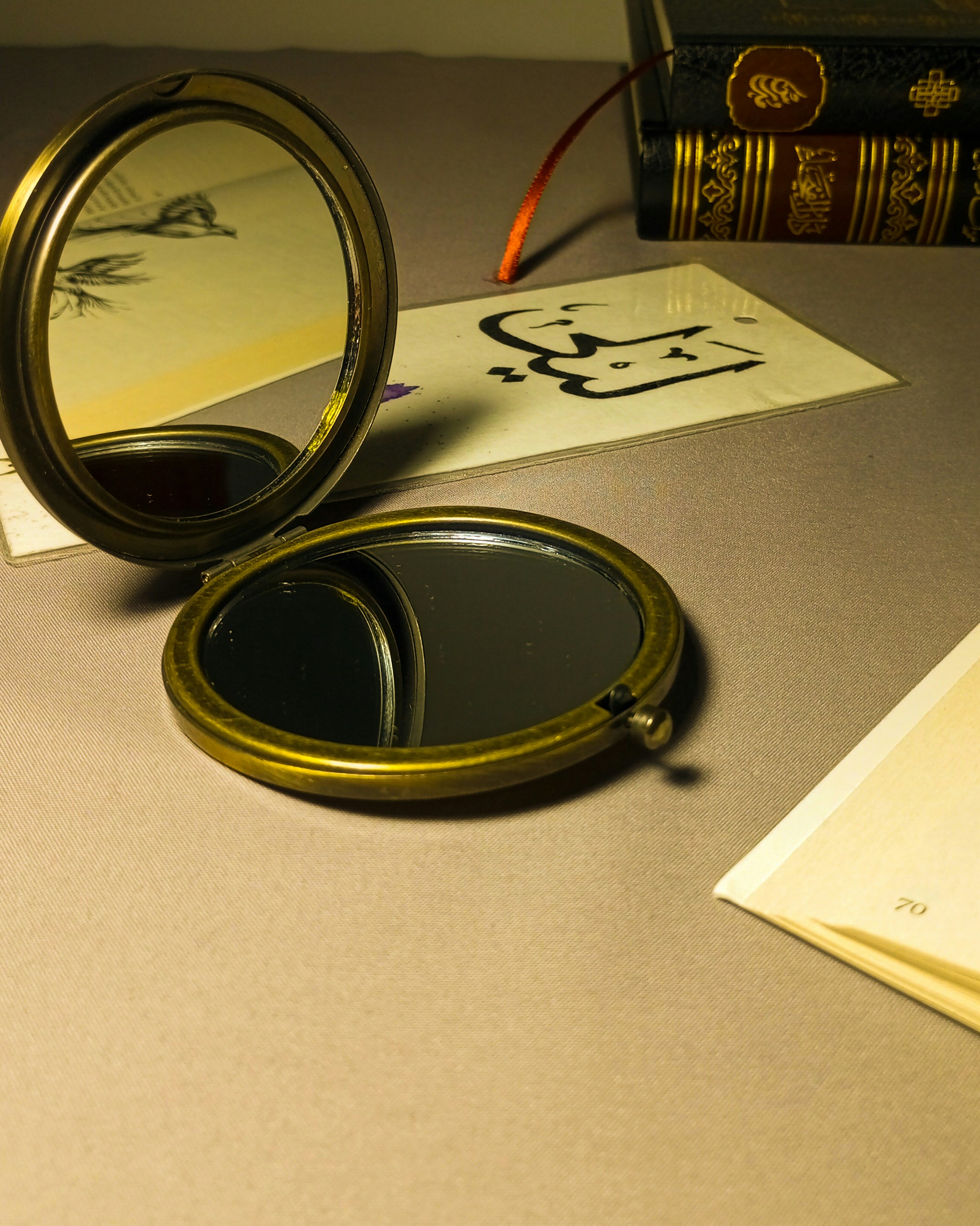 Job search concept with a magnifying glass and documents