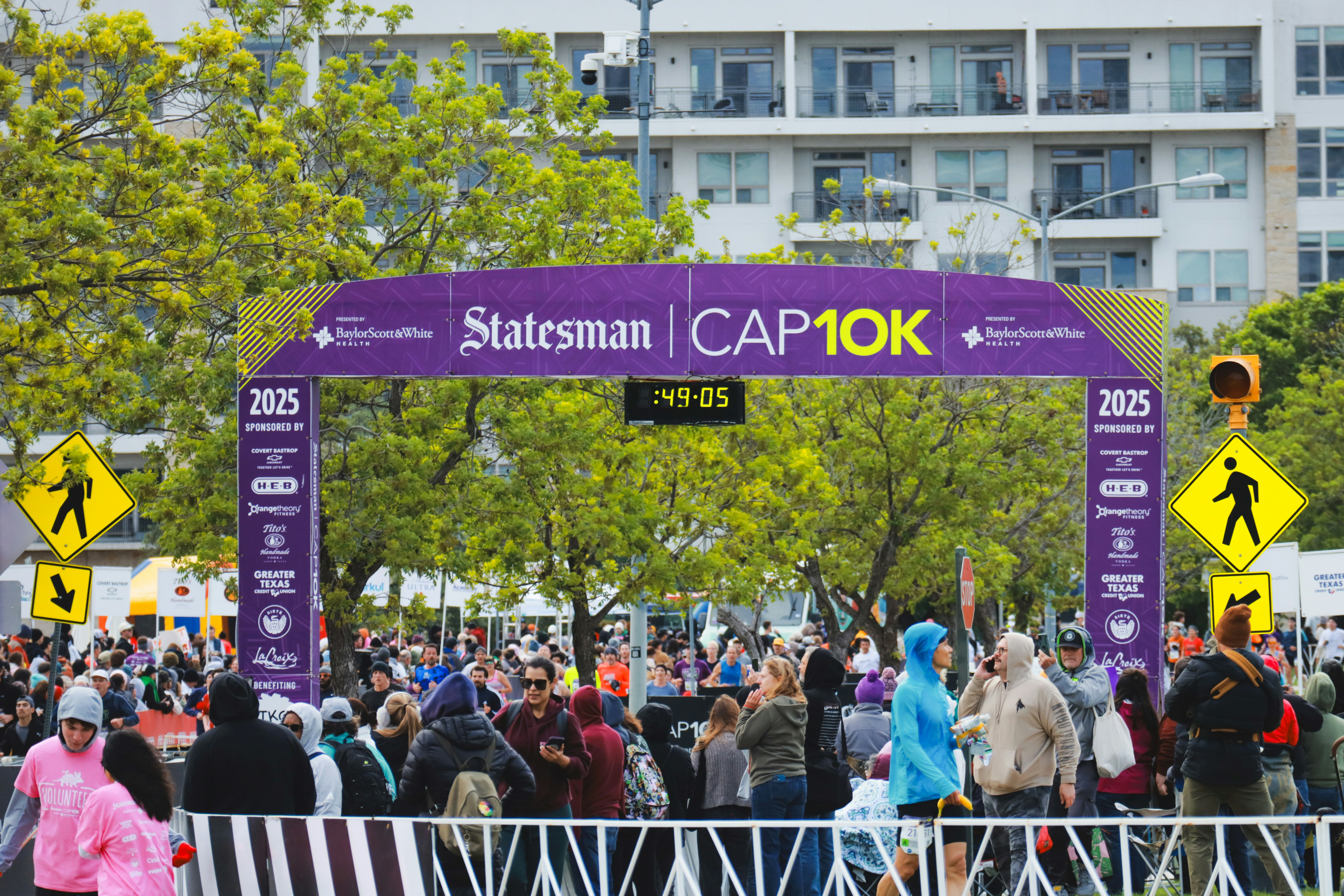 Marathon Finish Line Crowd