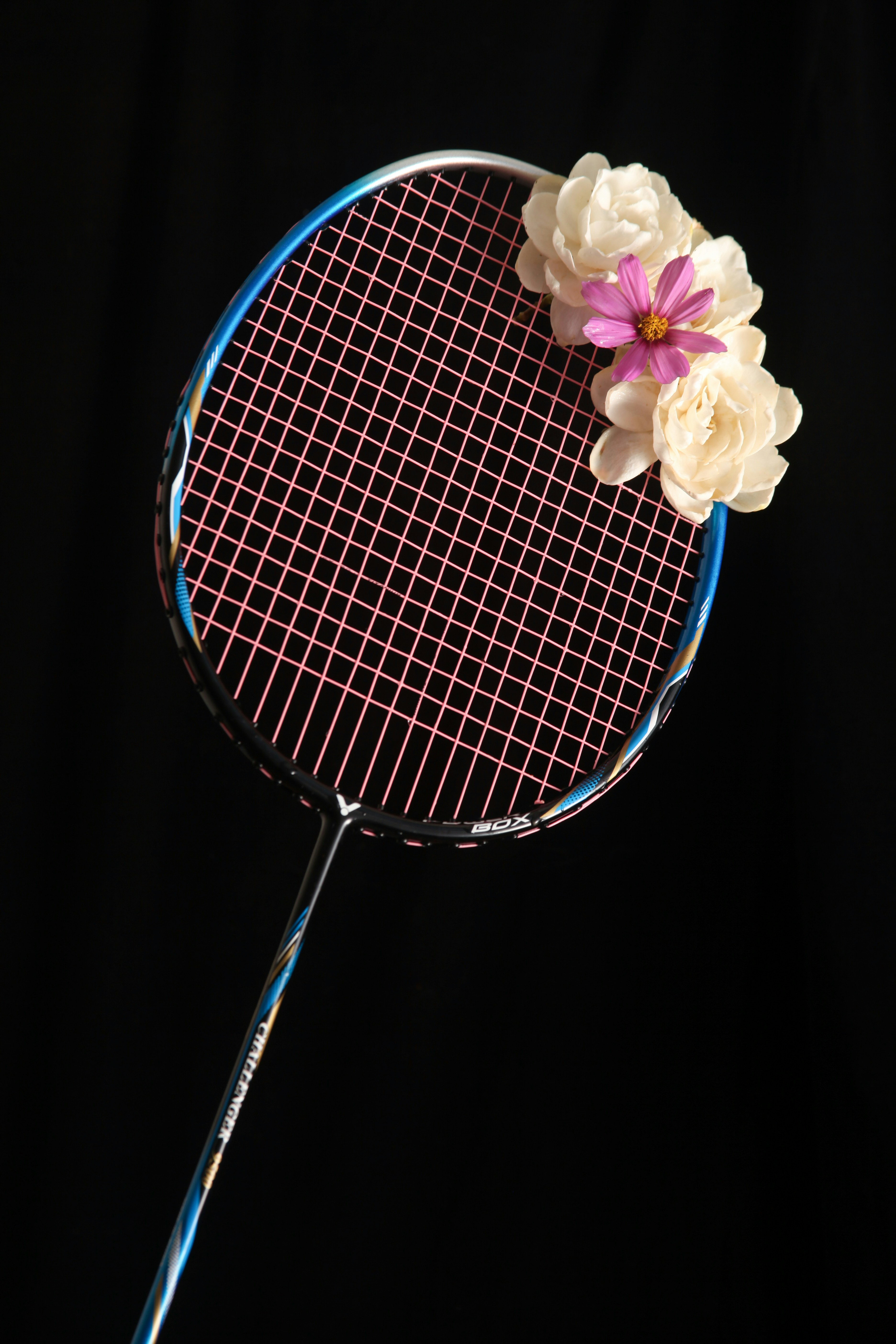 Badminton racquet adorned with pretty flowers. photo – Free Image on ...