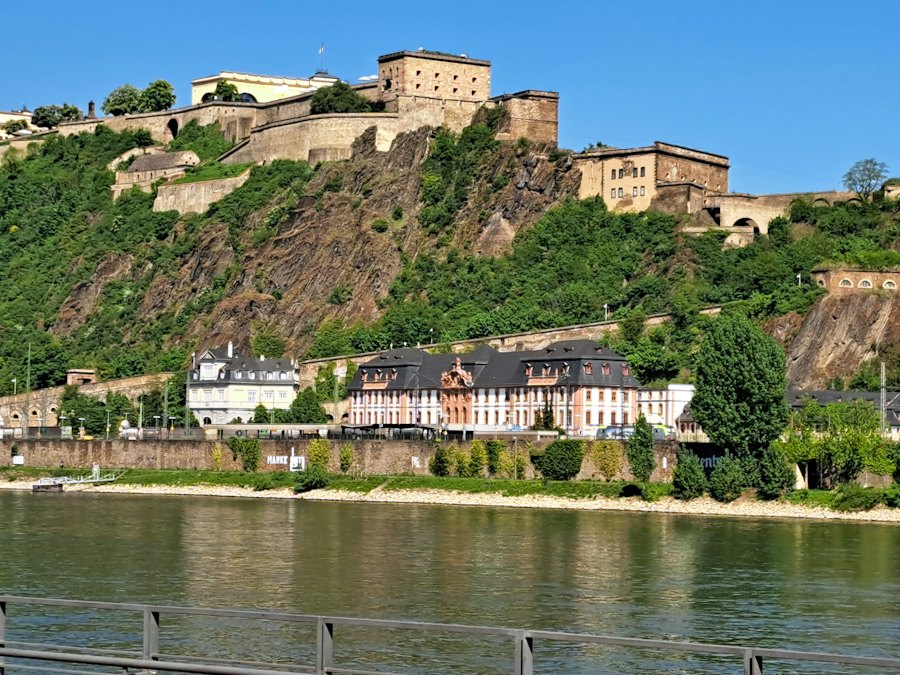 Ehrenbreitstein Fortress above the Rhine