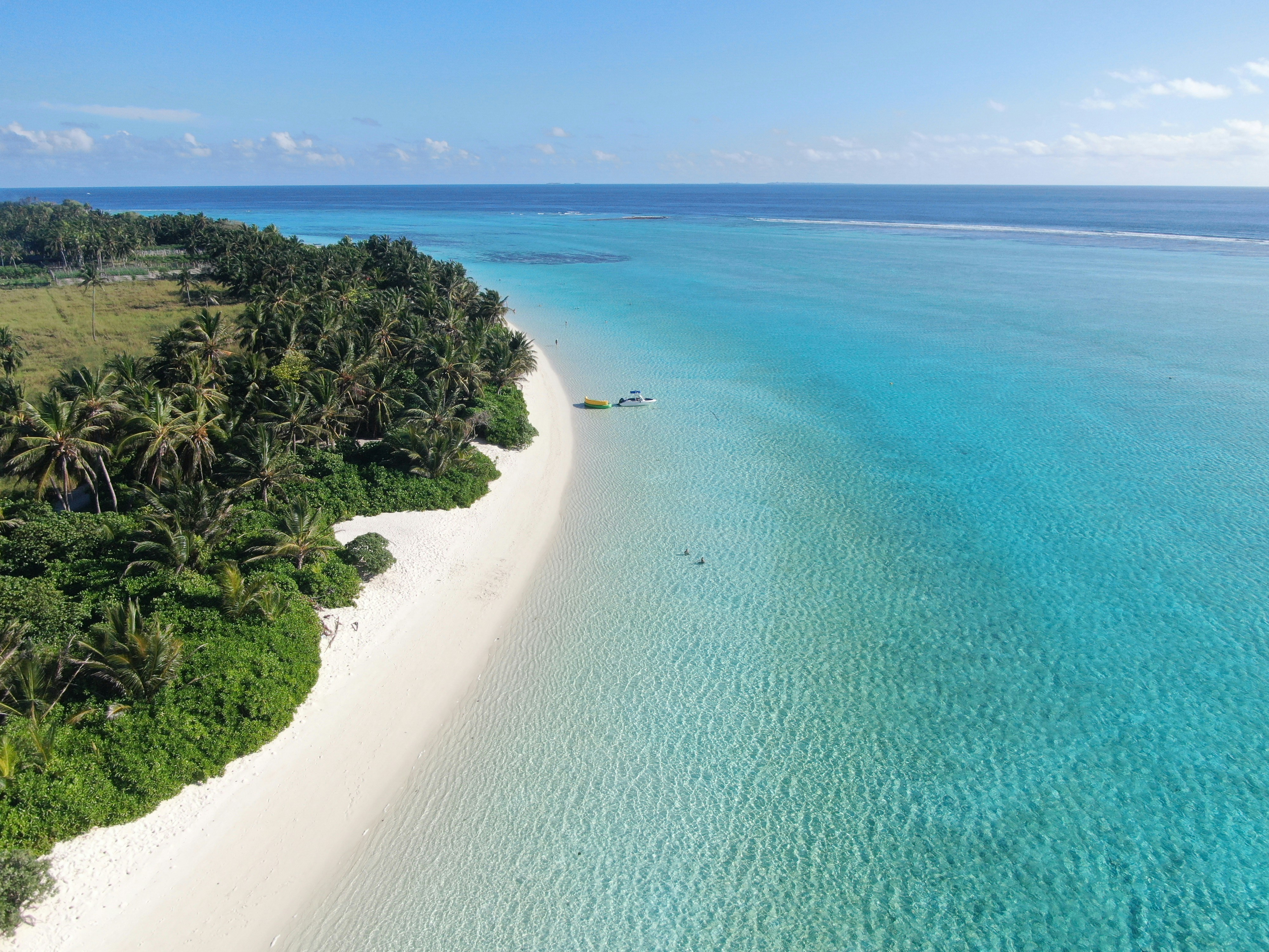 Overwater bungalows in the Maldives
