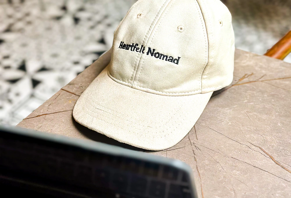 Ivory curved cap — Neutral Minimal