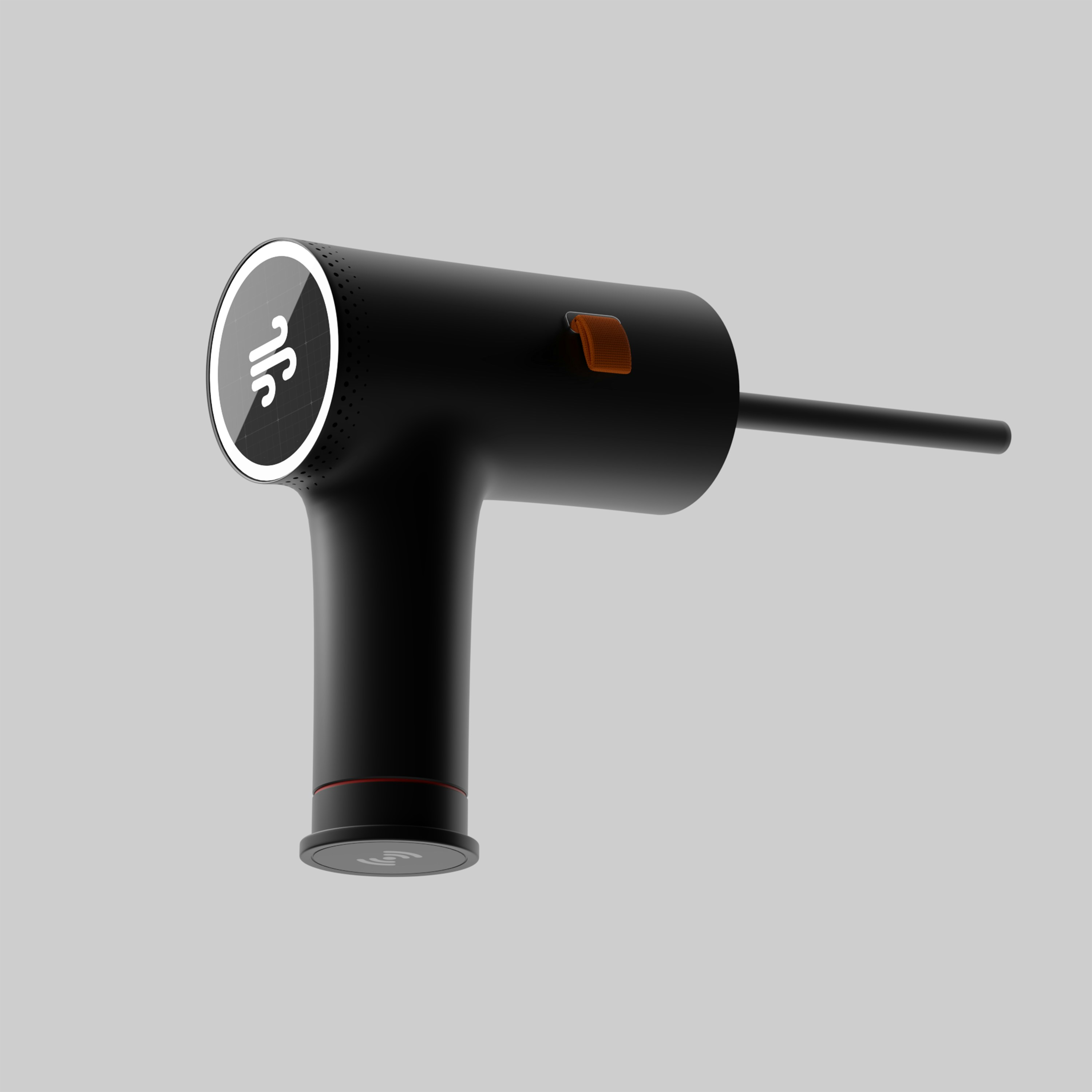 Ein schwarzes, schlankes und modernes Elektrowerkzeug.