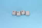 Www is spelled with keyboard keys.